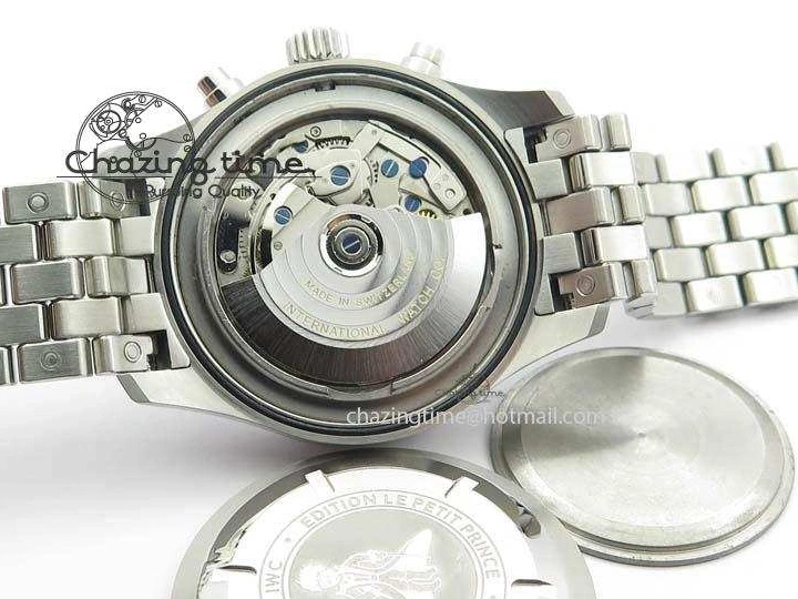 MIROTIME 0808 UrbanChic Pilot Chrono 2016 IW377714 ZF 1:1 Best Edition Blue Dial On SS Bracelet A7750 V 7272